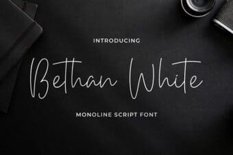 Bethan Monoline Script Font
