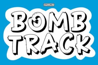 Bombtrack Display Font