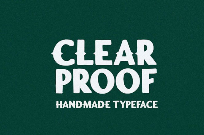 Clear Proof Sans Serif Font
