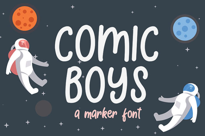 Comic Boys Kids Bubble Font