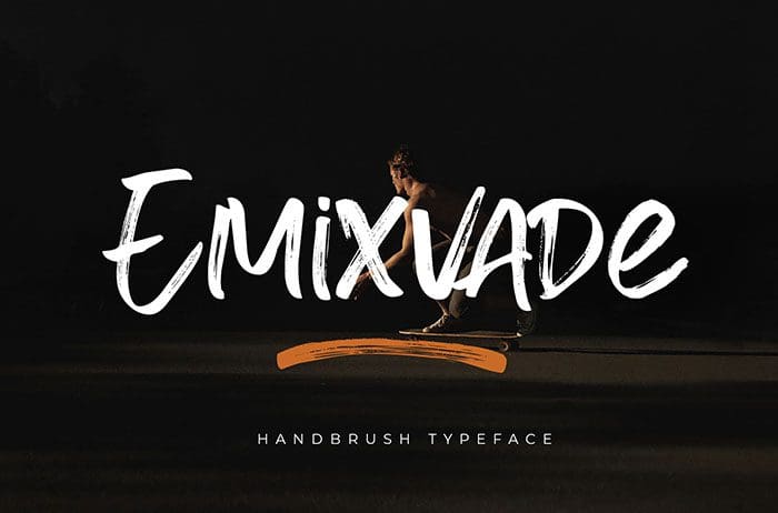 Emixvade Handbrush Font