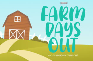 Farm Days Out Handwritten Font