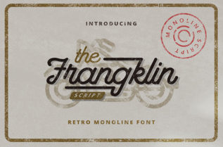 Franklin Monoline Retro Font