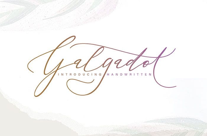 Galgadot Handwritten Font