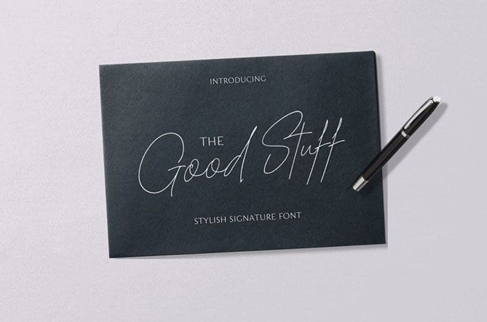 Good Stuff Signature Font
