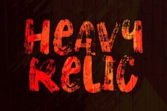 Heavy Relic Brush Font