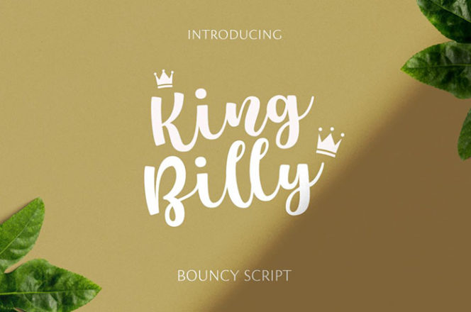 King Billy Script Font