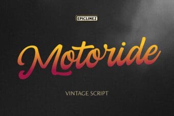 Motoride Calligraphy Script Font