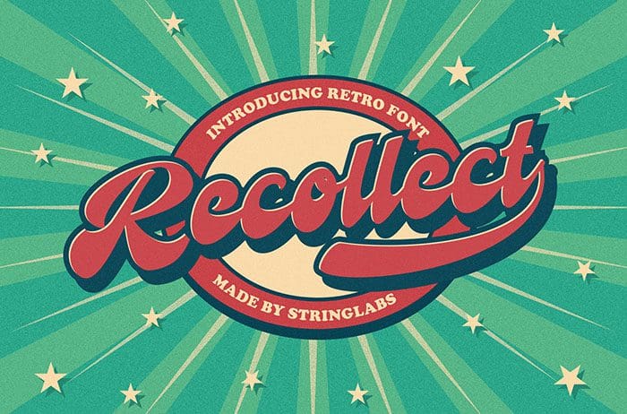 Recollet Retro Bold Font