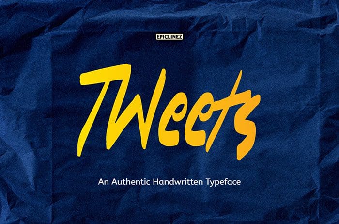 Tweets Playful Handwritten Font