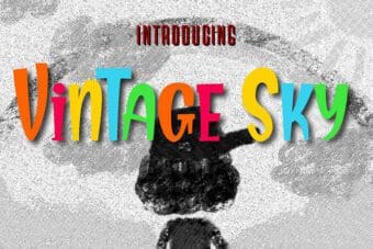Vintage Sky Display Font