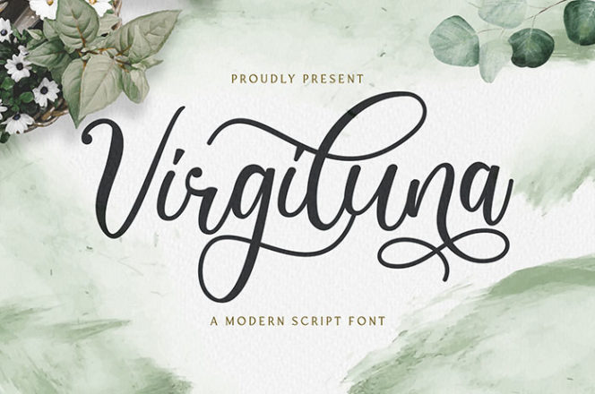 Virgiluna Modern Script Font
