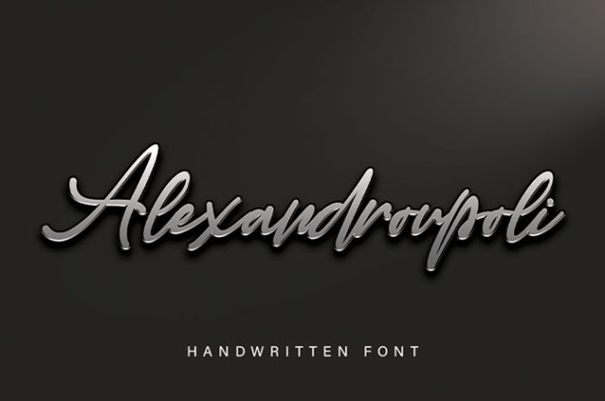Alexandroupoli Handwritten Font