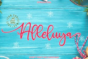 Alleluya Calligraphy Font
