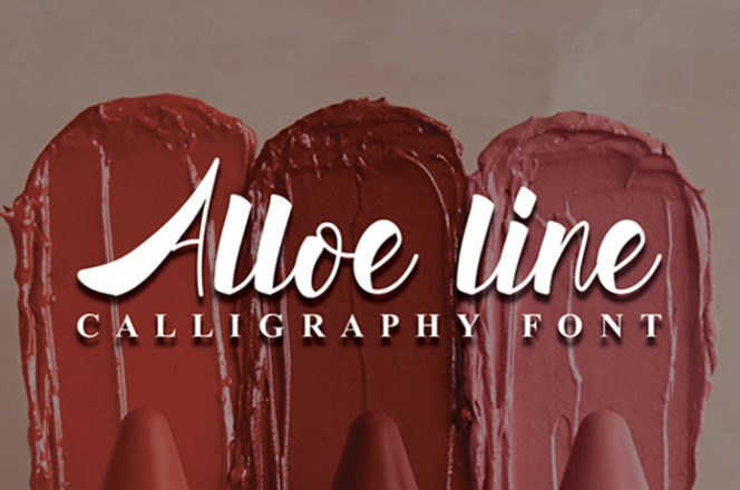 Alloe Line Calligraphy Font