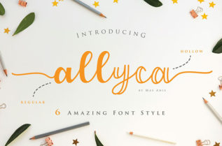Allyca Monoline Script Font