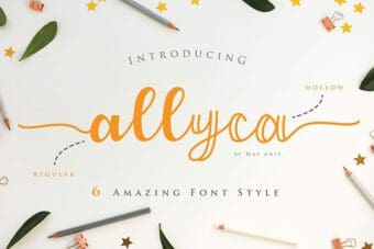 Allyca Monoline Script Font