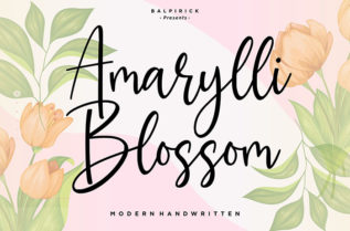 Amarylli Blossom Handwritten Font
