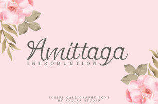 Amittaga Calligraphy Font
