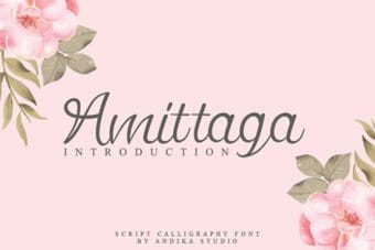 Amittaga Calligraphy Font