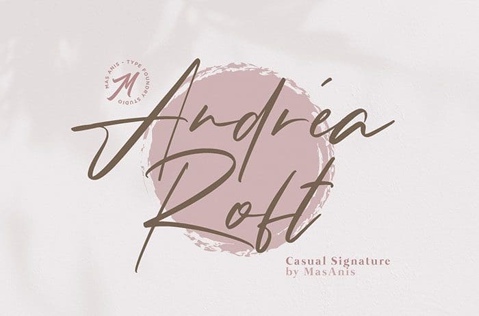 Andrea Roft Script Font