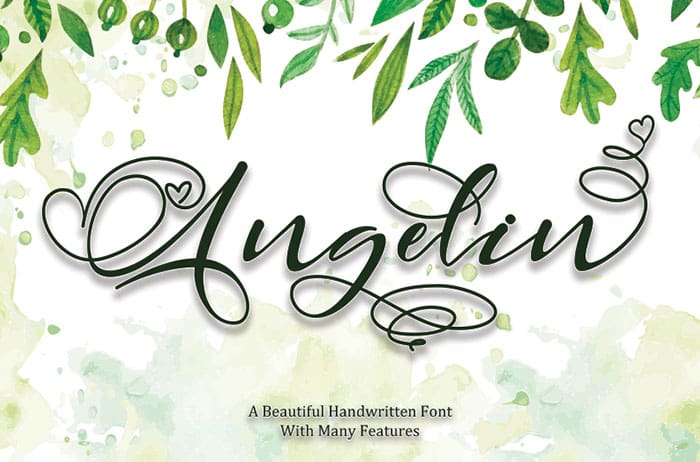 Angelin Handwritten Font