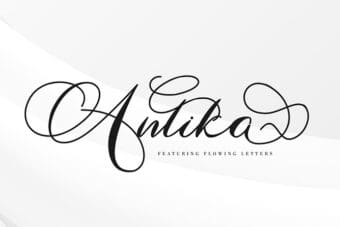 Antika Calligraphy Font