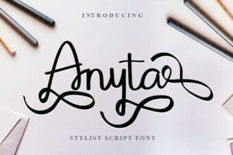 Anyta Script Font