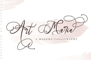 Art Maria Calligraphy Font