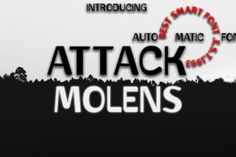 Attack Molens Sans Serif Font