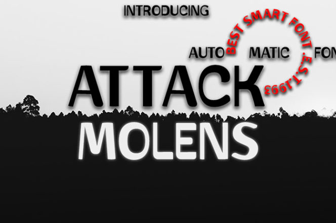 Attack Molens Sans Serif Font