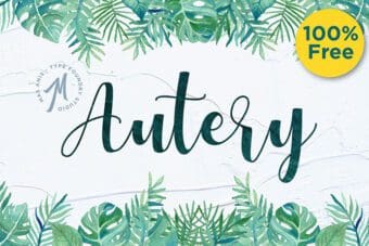 Autery Script Font