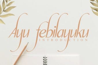 Ayu Febilayuku Serif Font