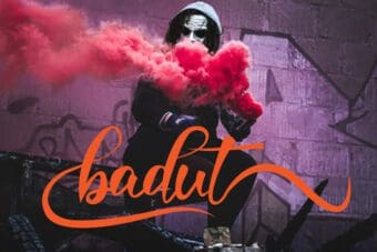 Badut Calligraphy Font
