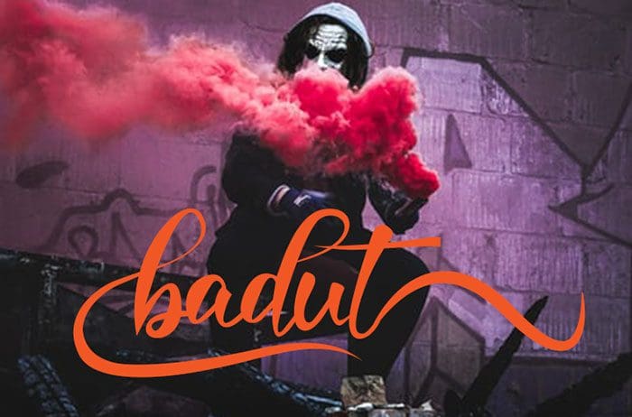 Badut Calligraphy Font
