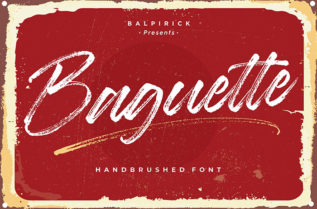 Baguette Natural Brush Font