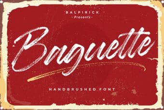 Baguette Natural Brush Font