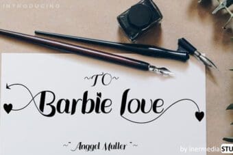 Barbie Love Calligraphy Font