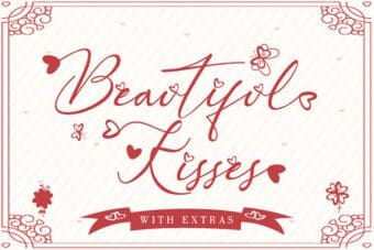 Beautiful Kisses Handwritten Font