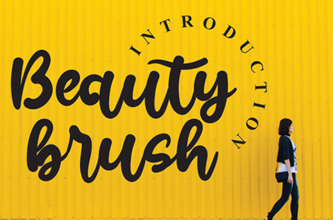 Free Beauty Brush Font