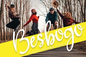 Besbogo Calligraphy Font