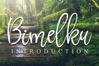 Bimelku Brush Font