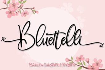 Bluettelli Script Font