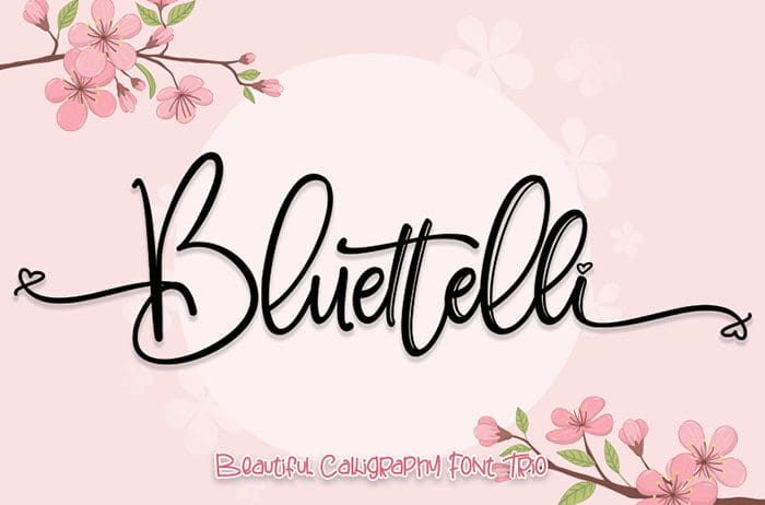 Bluettelli Script Font