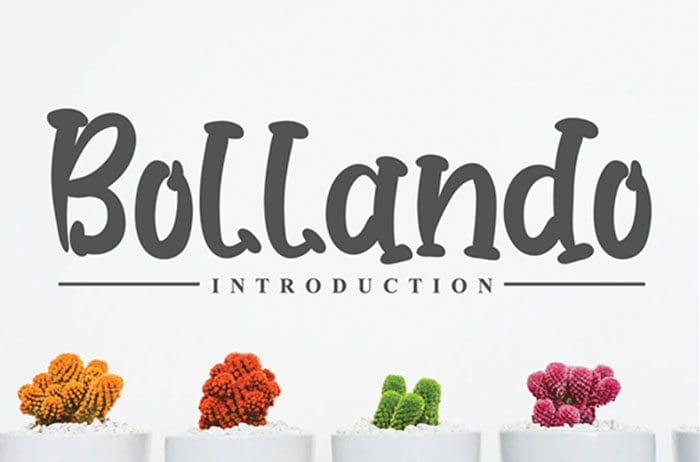 Bollando Display Font