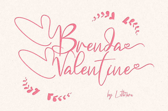 Brenda Valentine Script Font