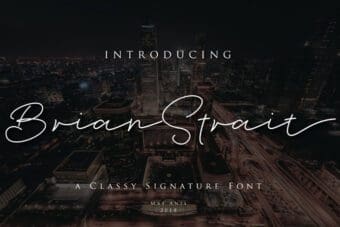 Brian Strait Script Font