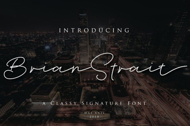 Brian Strait Script Font