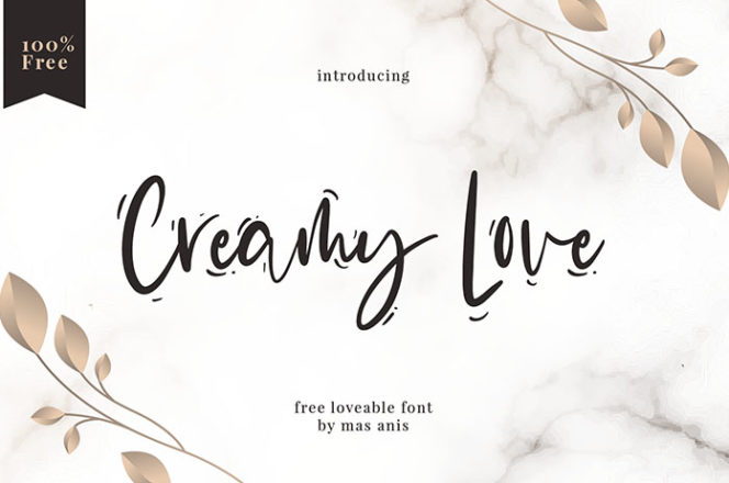 Creamy Love Script Font