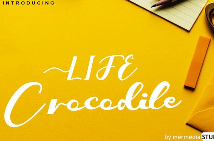 Crocodile Calligraphy Font